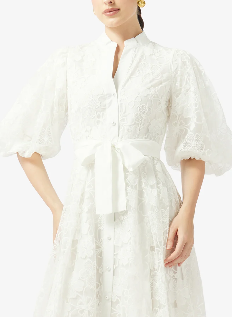 Khizana  Puff Sleeve A-line Dress for Women | Best Price UAE